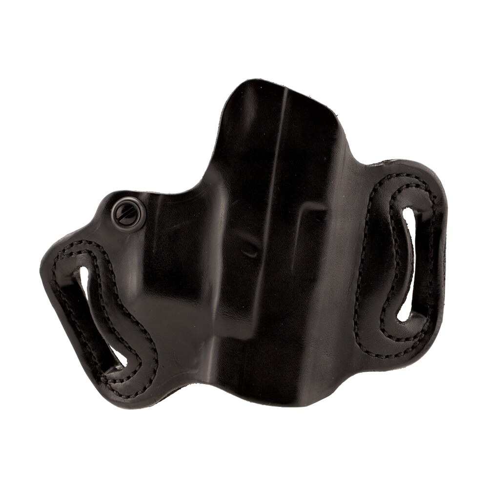 desantis gunhide 086bae1z0 mini slide owb black leather belt slide compatible w/most glock belt 1.75" wide right hand DeSantis Gunhide 086BAE1Z0 Mini Slide OWB Black Leather Belt Slide Compatible Sports South item 95814