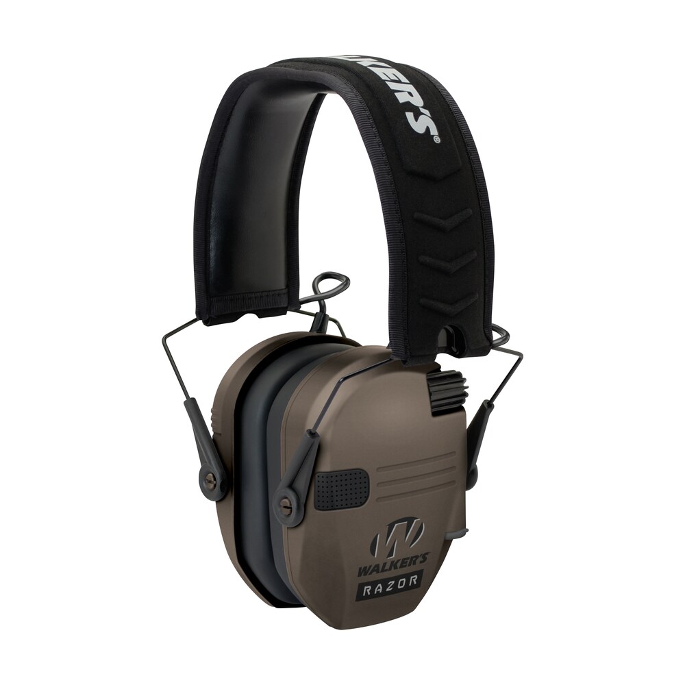 walker’s gwprsemfde razor slim electronic muff 23 db over the head flat dark earth/black polymer Walker's GWPRSEMFDE Razor Slim Electronic Muff 23 dB Over the Head Flat Dark Earth/Black Sports South item 9584