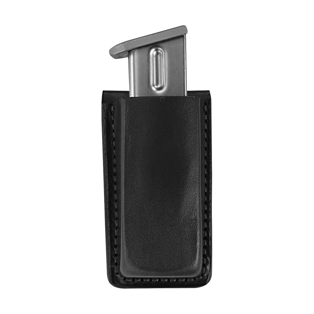 bianchi 18056 open top mag pouch single black leather belt clip, belts 1.75" wide compatible w/glock 17/19/22/23/30/s&w 9/40f/m&p 9/40 Bianchi 18056 Open Top Mag Pouch Single Black Leather Belt Clip, Belts 1.75" Wide Compatible Sports South item 96126