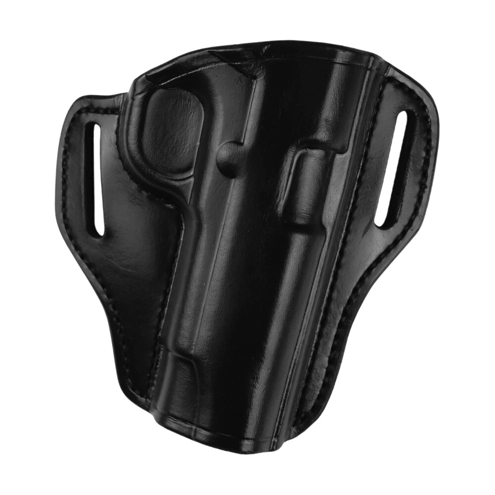bianchi 25022 57 remedy owb size 11 black leather belt slide compatible w/ruger security 9/glock 19/23/32/45 belt 1.50" wide right hand Bianchi 25022 57 Remedy OWB Size 11 Black Leather Belt Slide Compatible Sports South item 96154