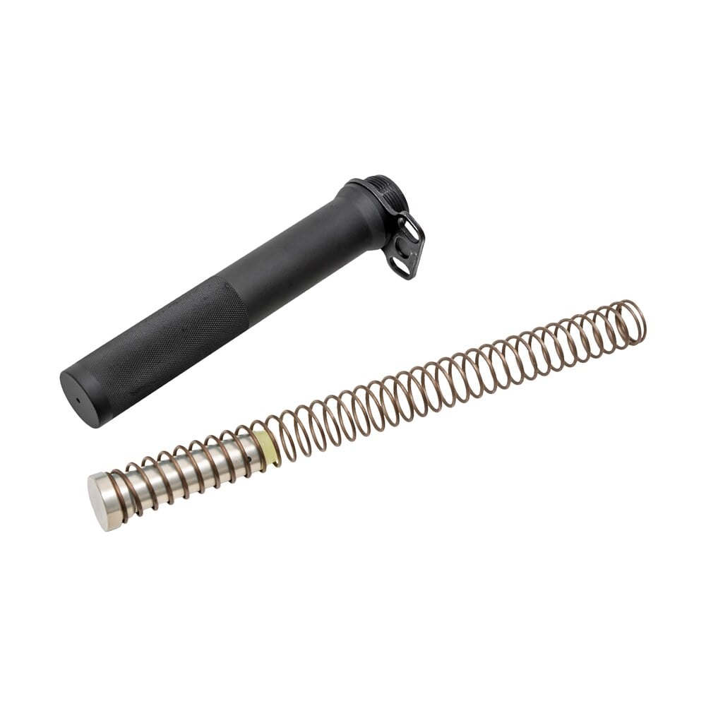 cmmg 55ca65a receiver extension kit black buffer tube, carbine buffer, ambi sling mount end plate, fits ar 15 pistol CMMG 55CA65A Receiver Extension Kit Black Buffer Tube, Carbine Buffer, Ambi Sling Mount End Sports South item 96790