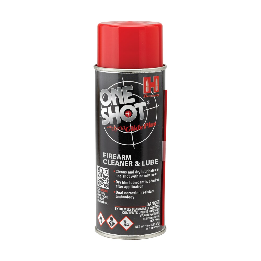 hornady 99901 one shot gun cleaner & lube against corrosion & lubricates 10 oz aerosol Hornady 99901 One Shot Gun Cleaner & Lube Against Corrosion & Lubricates 10 oz Aerosol Sports South item 96888