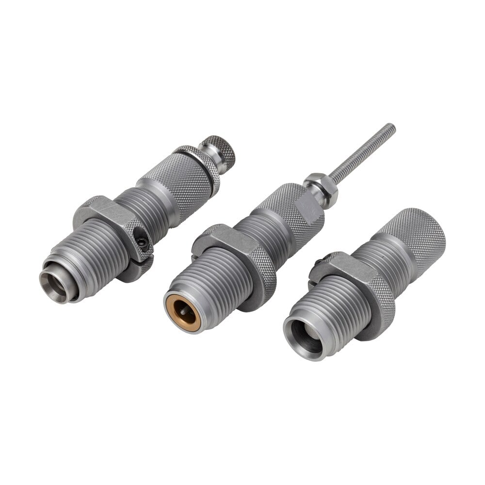 hornady 546516 custom grade series ii 3 die set for 9x21mm imi includes sizer seater expander taper crimp Hornady 546516 Custom Grade Series II 3 Die Set for 9x21mm IMI Includes Sizer Seater Expander Sports South item 96894