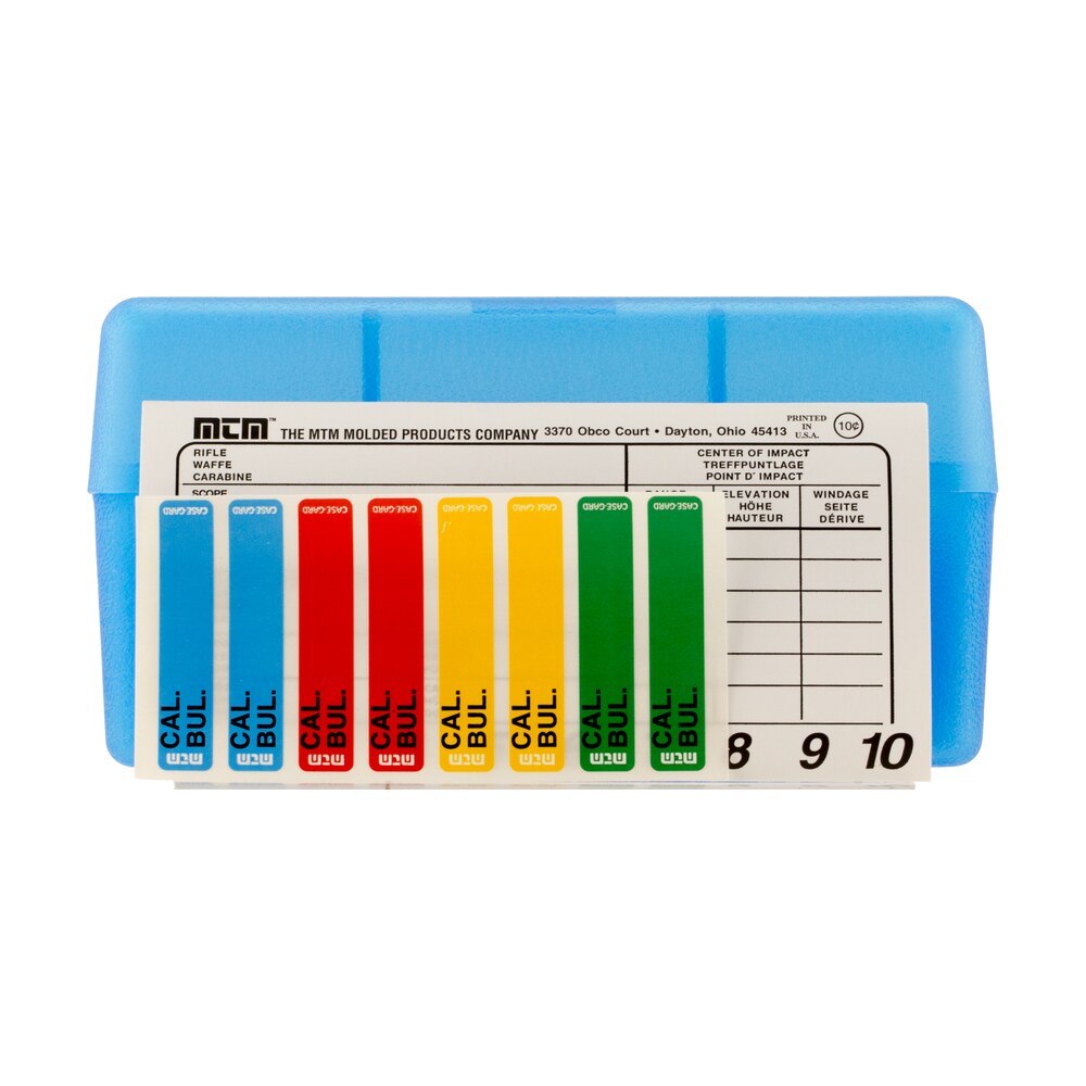 mtm case gard rm5024 case gard r 50 multi caliber clear blue polypropylene 50rd MTM Case-Gard RM5024 Case-Gard R-50 Multi-Caliber Clear Blue Polypropylene 50rd Sports South item 9698