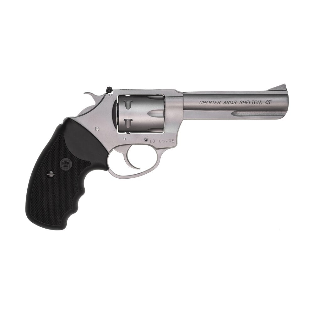 charter arms 72342 pathfinder target 22 mag, 8rd 4.20" matte stainless steel barrel & cylinder, anodized aluminum frame w/black finger grooved rubber grip, exposed hammer Charter Arms 72342 Pathfinder Target 22 Mag, 8rd 4.20" Matte Stainless Steel Barrel & Sports South item 97424