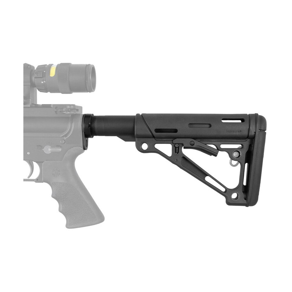 hogue 15045 overmolded collapsible buttstock black overmolded rubber black & mil spec tube for ar15, m16, m4 Hogue 15045 OverMolded Collapsible Buttstock Black OverMolded Rubber Black & Mil-Spec Tube Sports South item 97650