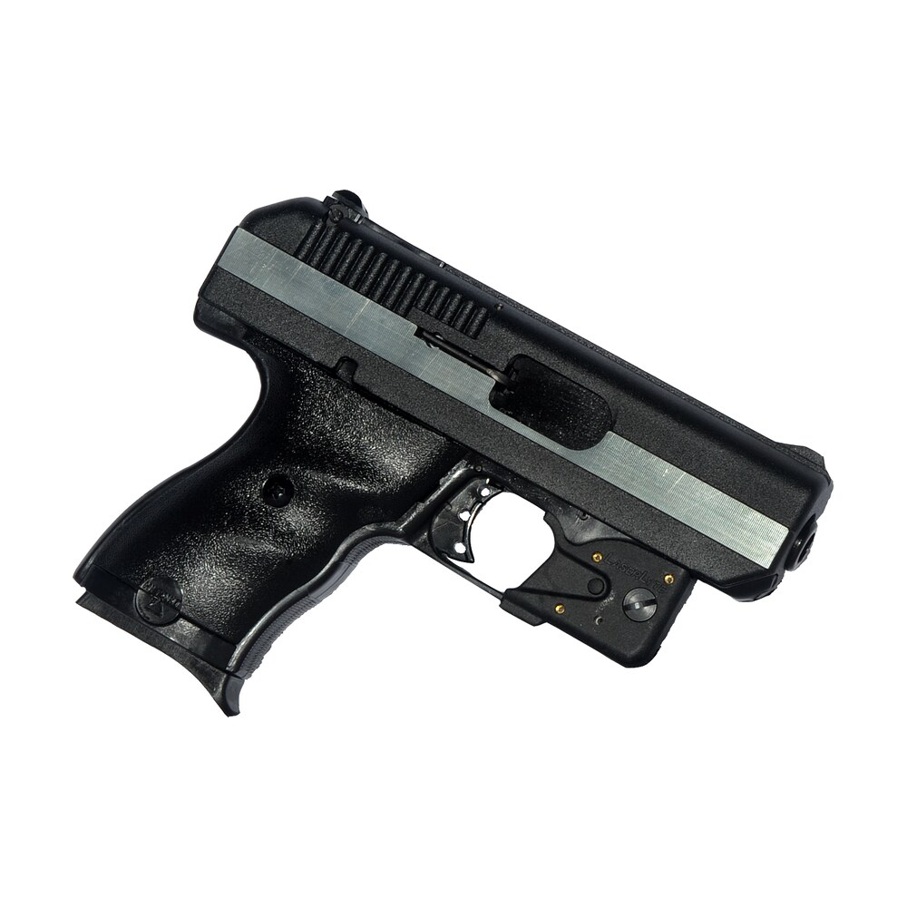 hi point cf380lltgm cf 380 acp caliber with 3.50" barrel, 8+1 capacity, black finish frame, serrated black steel chrome line slide & polymer grip, laserlyte laser Hi-Point CF380LLTGM CF 380 ACP Caliber Sports South item 97703