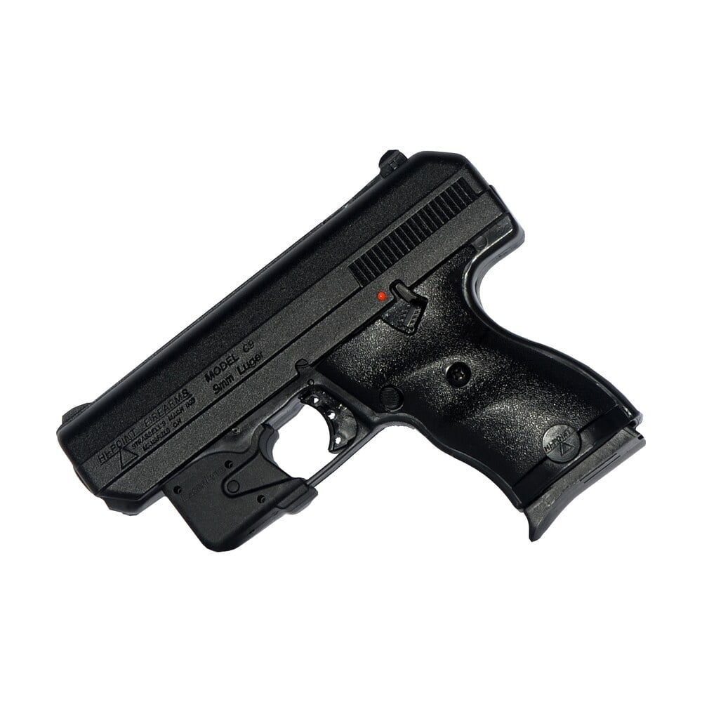 hi point 916lltgm c9 9mm luger 8+1 3.50" black steel barrel, black powder coated serrated steel slide, black polymer frame black polymer grip, laserlyte laser Hi-Point 916LLTGM C9 9mm Luger 8+1 3.50" Black Steel Sports South item 97704