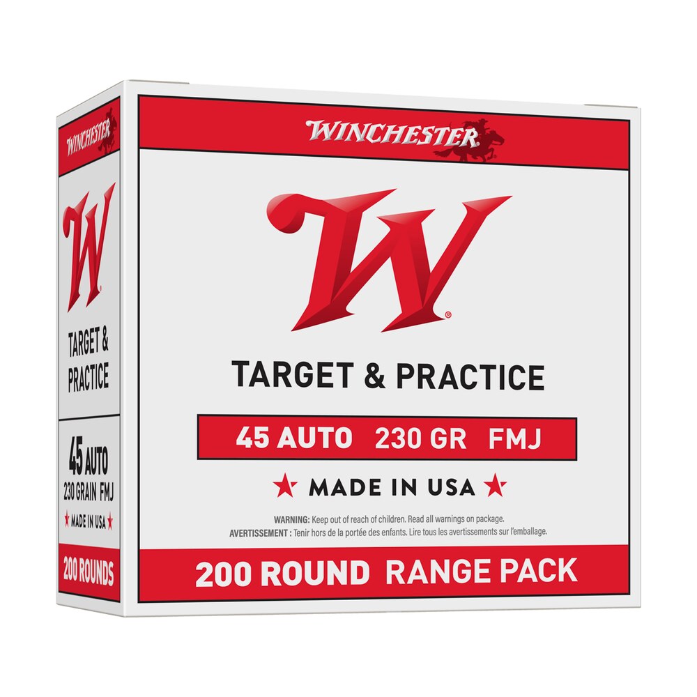 winchester ammo usa45w usa range pack 45acp 230gr full metal jacket 200 per box/3 case Winchester Ammo USA45W USA Range Pack 45ACP 230gr Full Metal Jacket 200 Per Box/3 Case Sports South item 97747