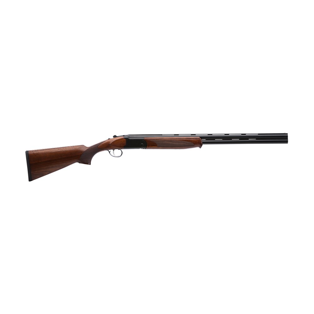 stevens 22168 555 full size 410 gauge break open 3" 2rd 26" black satin over/under vent rib barrel, satin black aluminum receiver, fixed turkish walnut stock, ambidextrous Stevens 22168 555 Full Size 410 Gauge Break Open 3" 2rd 26" Black Satin Over/Under Vent Rib Sports South item 97942
