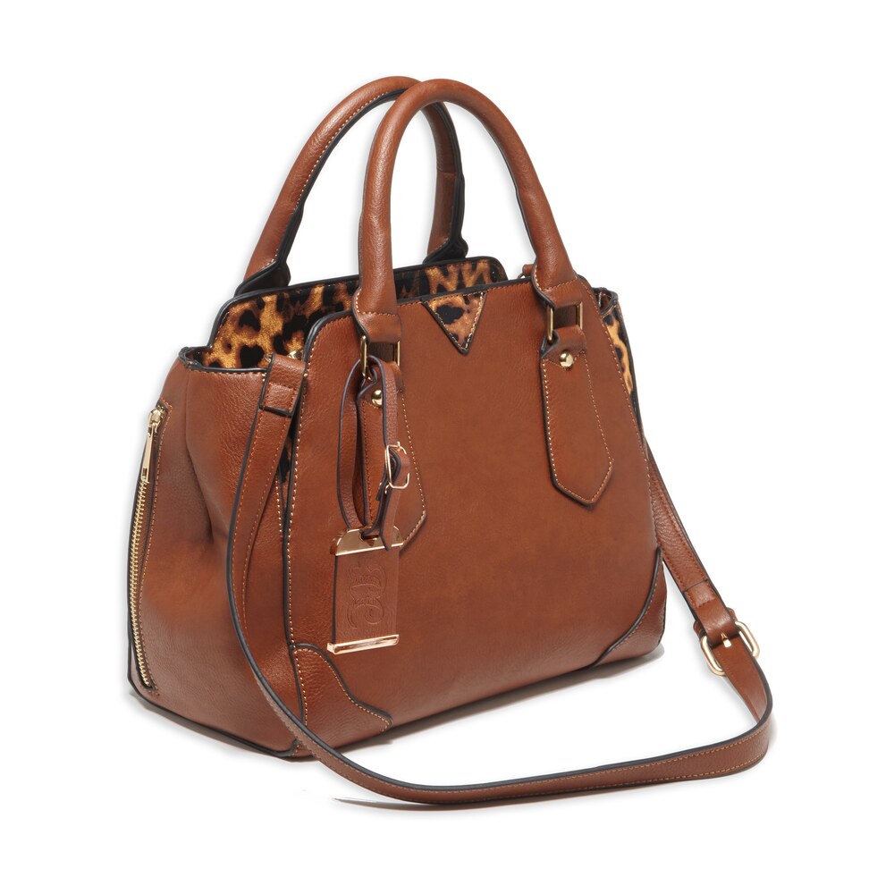 bulldog bdp024 satchel purse w/holster chestnut leather for small autos & revolvers ambidextrous hand Bulldog BDP024 Satchel Purse Sports South item 98113