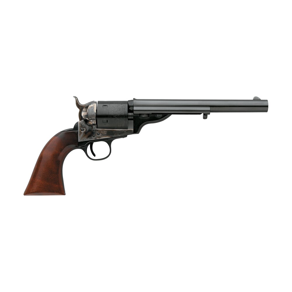 taylors & company 550718 1872 open top uberti 45 colt (long colt) 6 shot 7.50″ blued round barrel, blued engraved cylinder, color case hardened steel frame, walnut army style grip, exposed hammer Taylors & Company 550718 1872 Open Top Uberti 45 Colt (Long Colt) 6 Shot 7.50" Blued Round Sports South item 9813