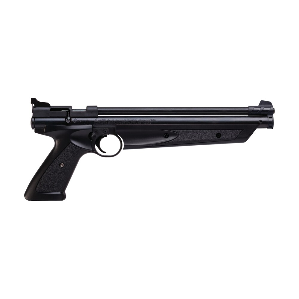 crosman p1377 american classic pump pistol 177 1rd rifled steel barrel, fixed front/adjustable rear sights, black polymer grips, crossbolt safety Crosman P1377 American Classic Pump Pistol 177 1rd Rifled Steel Sports South item 98196
