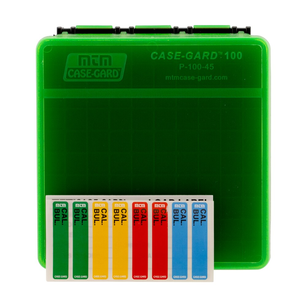 mtm case gard p1004516t ammo box flip top 45 acp/10mm auto green plastic 100rd MTM Case-Gard P1004516T Ammo Box Flip-Top 45 ACP/10mm Auto Green Plastic 100rd Sports South item 9828