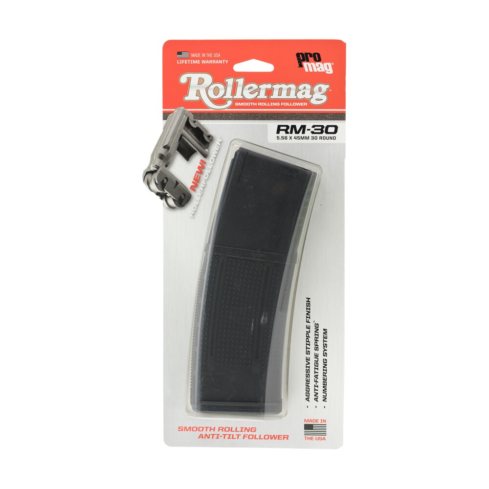 promag rm30 standard 30rd detachable w/roller follower 5.56x45mm fits ar 15 black dupont zytel polymer ProMag RM30 Standard 30rd Detachable Sports South item 98414