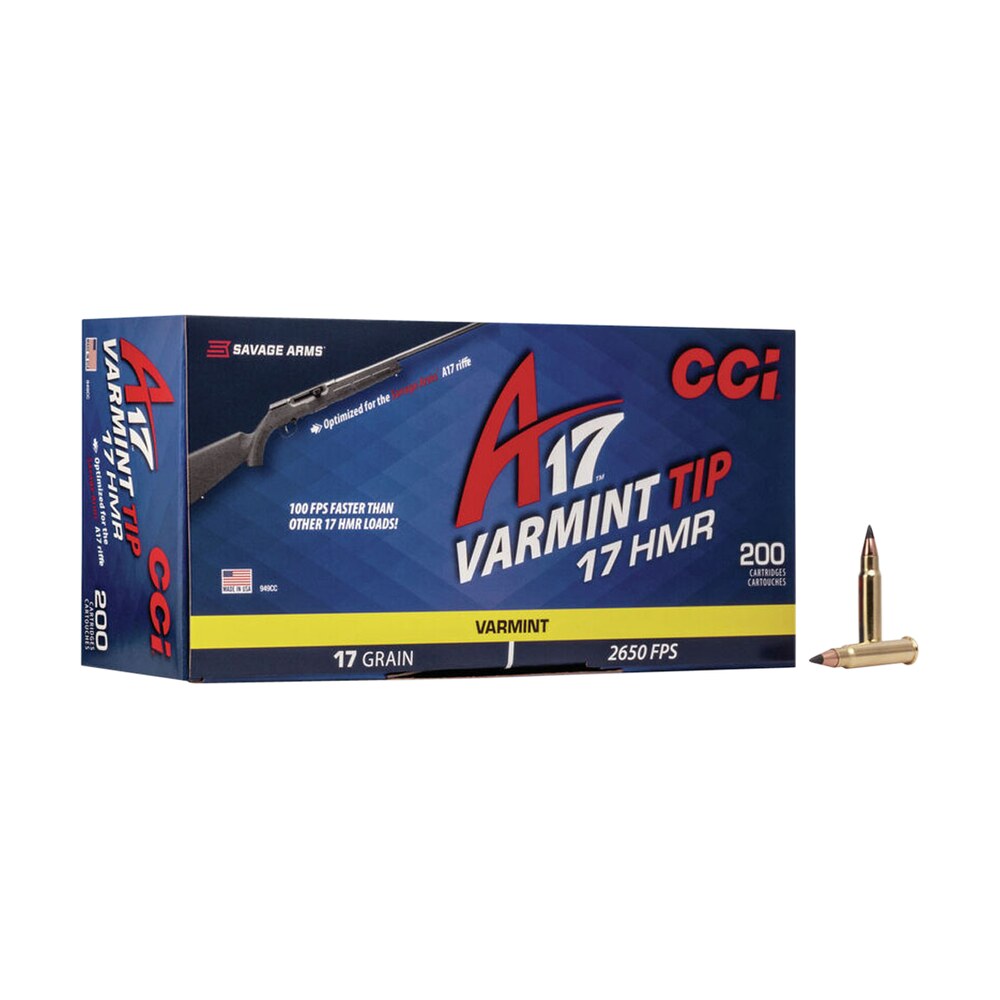 cci 949cc a17 varmint tip 17hmr 17gr varmint tipped 200 per box/10 case CCI 949CC A17 Varmint Tip 17HMR 17gr Varmint Tipped 200 Per Box/10 Case Sports South item 98418