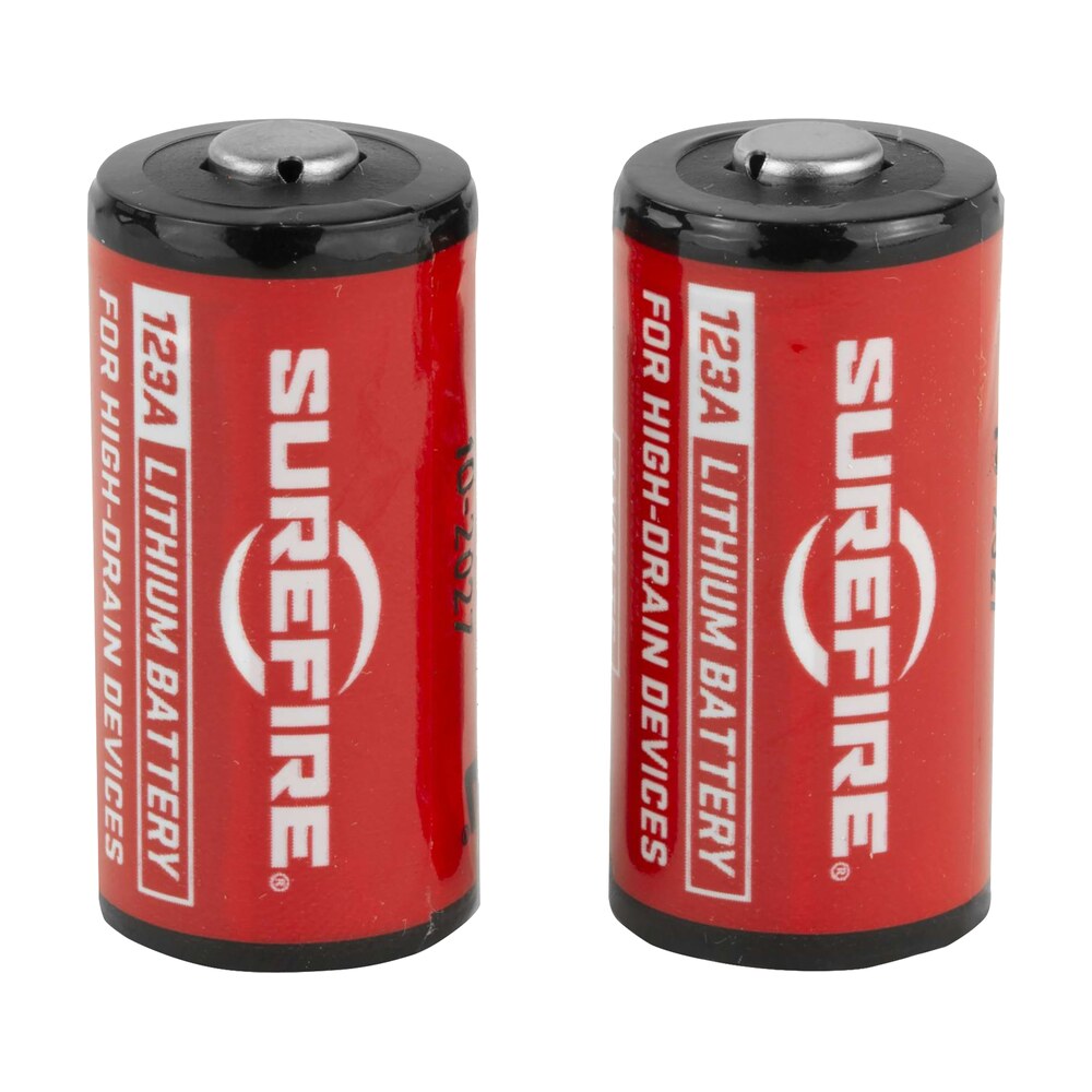 surefire sf2cb 123a batteries red/black 3.0 volts 1,500 mah (2) single pack SureFire SF2CB 123A Batteries Red/Black 3.0 Volts 1,500 mAh (2) Single Pack Sports South item 9859