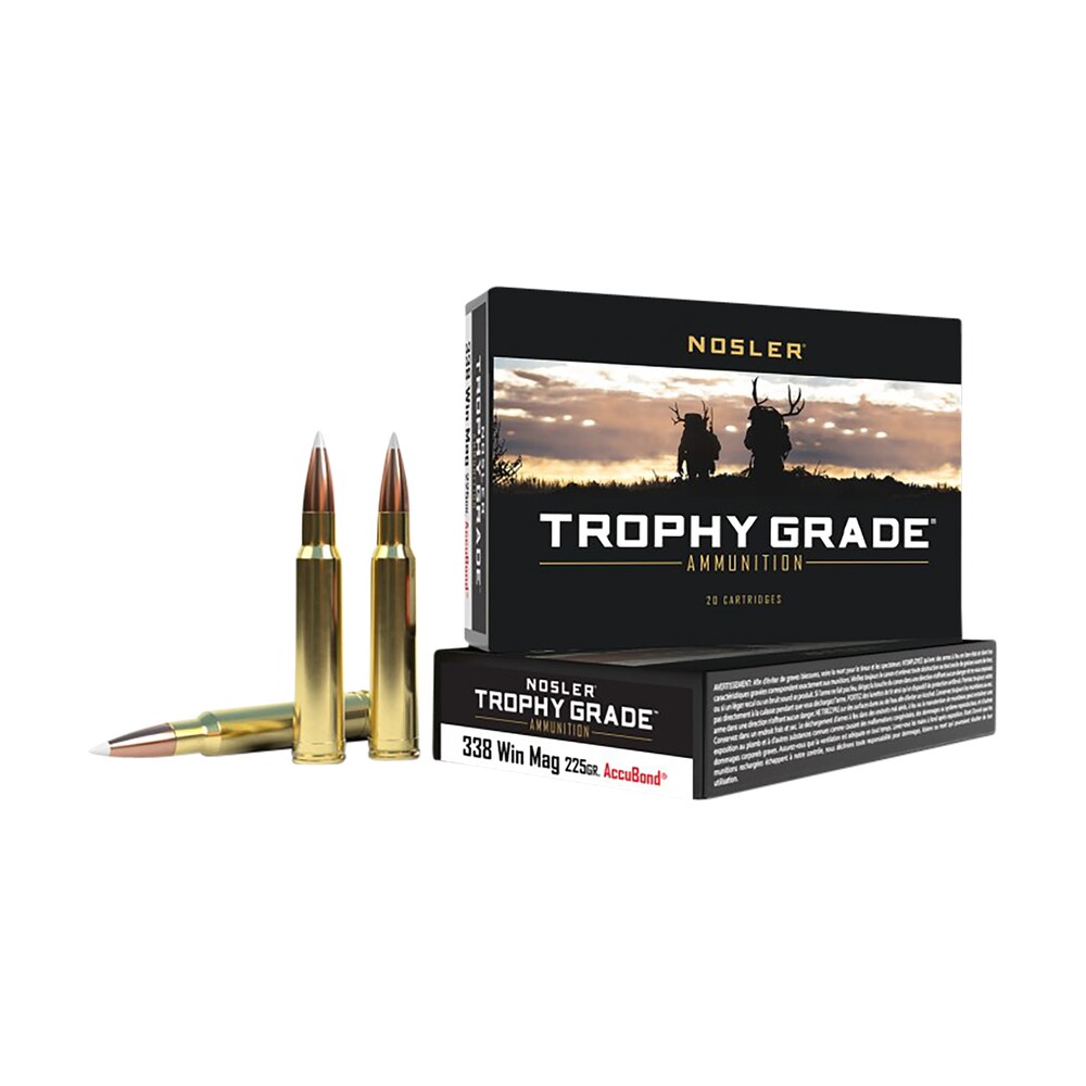 nosler 60074 trophy grade 338winmag 225gr nosler accubond 20 per box/10 case Nosler 60074 Trophy Grade 338WinMag 225gr Nosler AccuBond 20 Per Box/10 Case Sports South item 98591