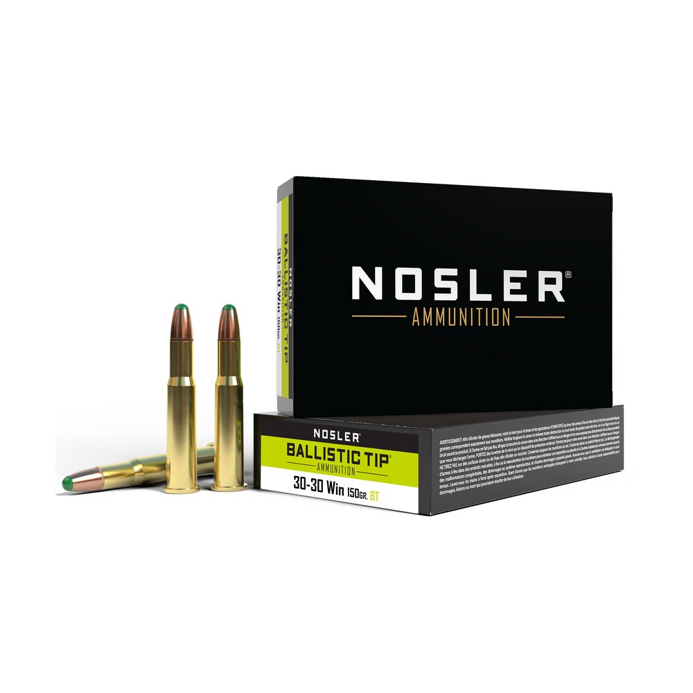 nosler 40065 ballistic tip 30 30win 150gr round nose ballistic tip 20 per box/10 case Nosler 40065 Ballistic Tip 30-30Win 150gr Round Nose Ballistic Tip 20 Per Box/10 Case Sports South item 98595