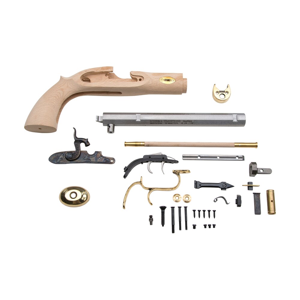 traditions kpc51002 trapper pistol kit 50 cal percussion 9.75" blued octagon barrel sidelock action Traditions KPC51002 Trapper Pistol Kit 50 Cal Percussion 9.75" Blued Octagon Barrel Sidelock Sports South item 98679