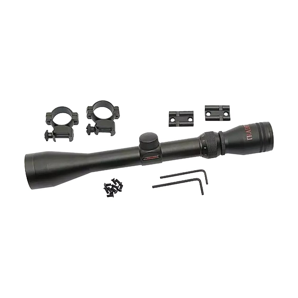 traditions a1171 muzzleloader scope pack 3 9x 40mm duplex reticle matte black includes medium rings & 2 piece base Traditions A1171 Muzzleloader Scope Pack 3-9x 40mm Duplex Reticle Matte Black Includes Medium Sports South item 98710