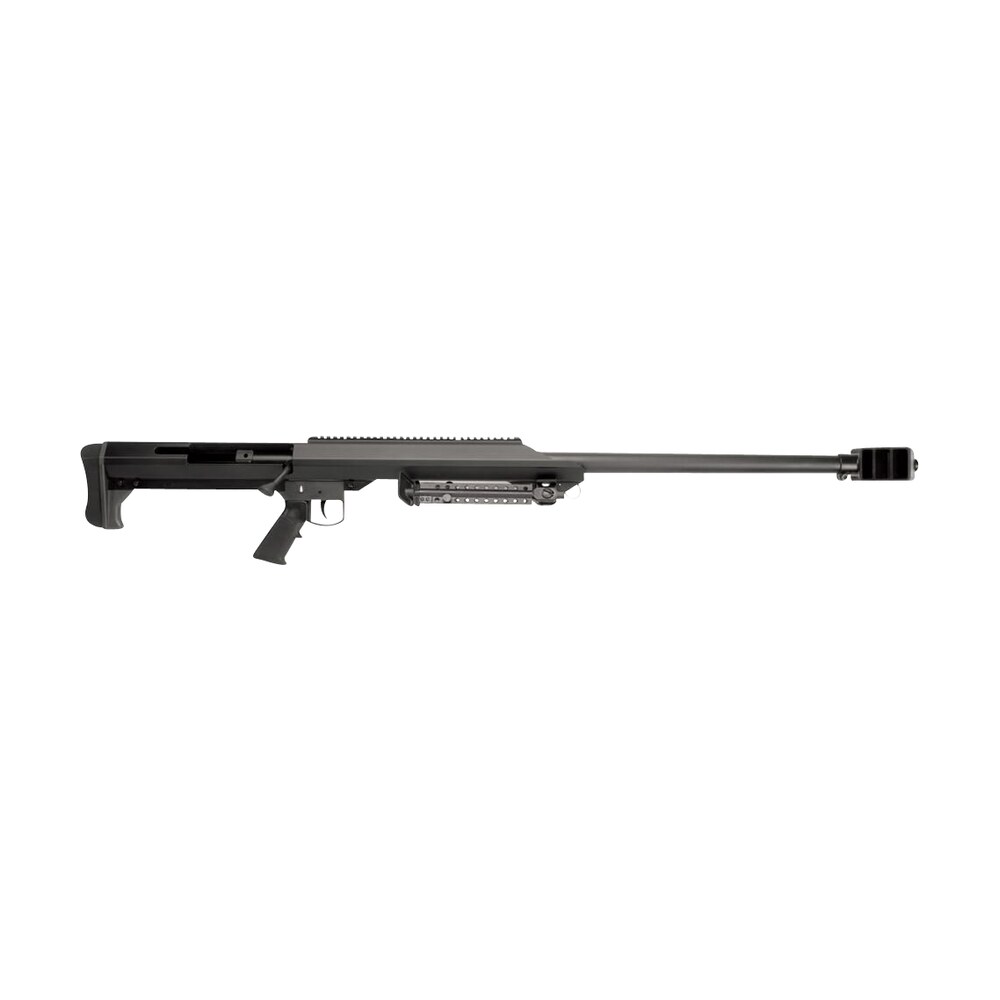barrett 13307 m99 50 bmg 32″ 1rd black cerakote black fixed w/sorbothane recoil pad stock black polymer grip right hand Barrett 13307 M99 50 BMG 32" 1rd Black Cerakote Black Fixed Sports South item 9872