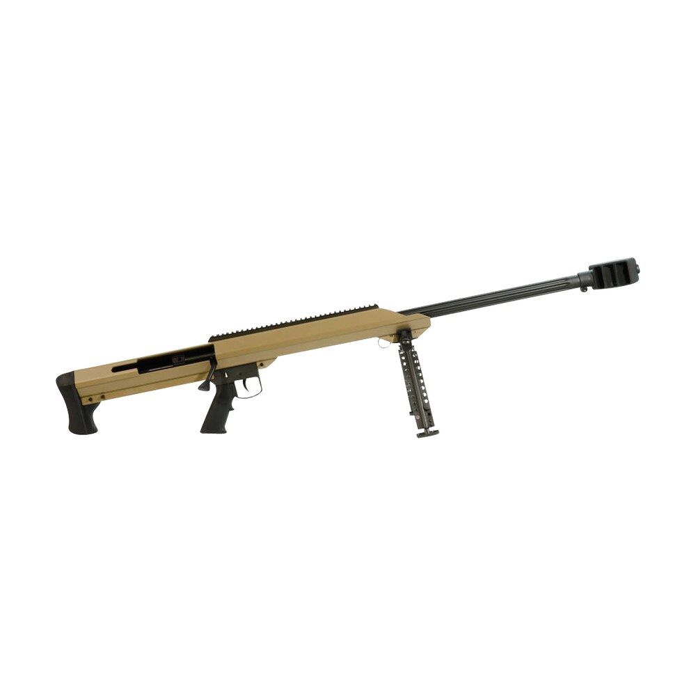 barrett 14032 m99 50 bmg 29″ 1rd flat dark earth cerakote flat dark earth fixed w/sorbothane recoil pad stock black polymer grip right hand Barrett 14032 M99 50 BMG 29" 1rd Flat Dark Earth Cerakote Flat Dark Earth Fixed Sports South item 9873