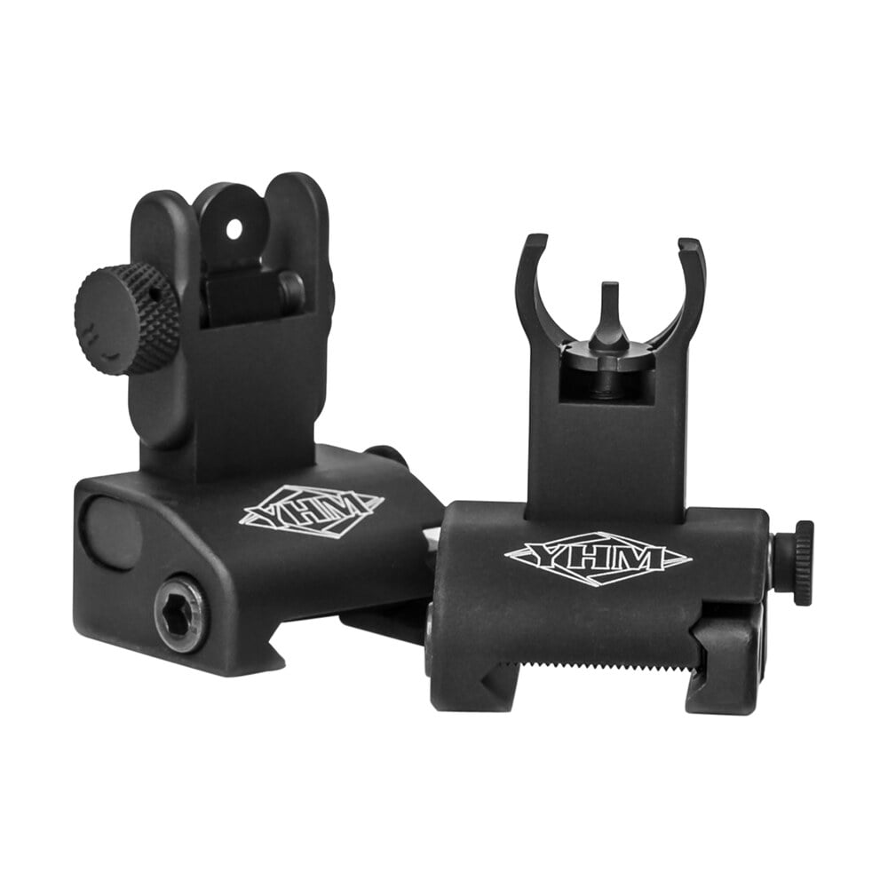 yankee hill 5040h q.d.s. sight set black hardcoat anodized folding with hooded stem for ar platform Yankee Hill 5040H Q.D.S. Sight Set Black Hardcoat Anodized Folding Sports South item 98758