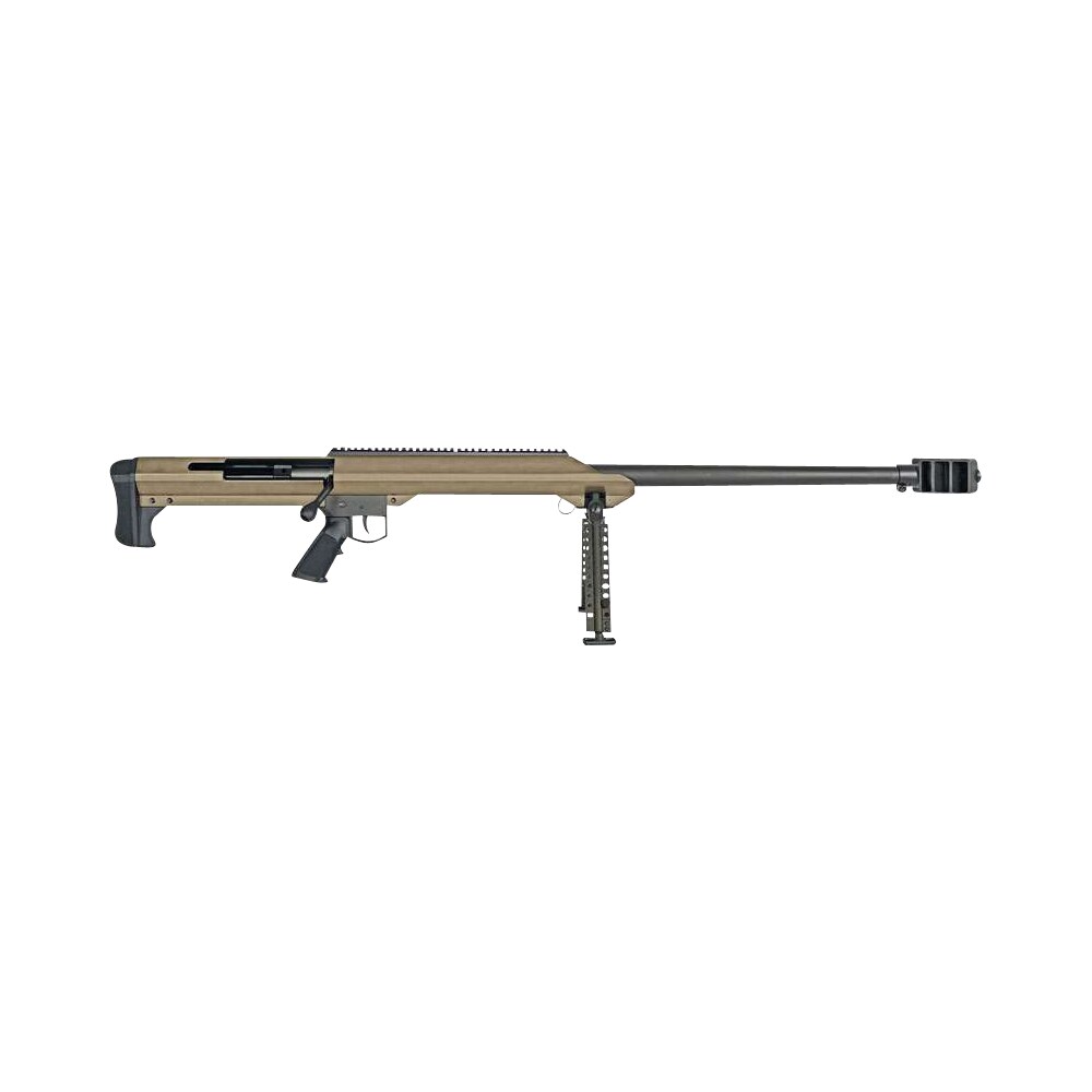 barrett 13272 m99 416 barrett 1rd 32″ heavy barrel, flat dark earth cerakote aluminum receiver, flat dark earth fixed synthetic stock w/sorbothane recoil pad, manual safety, optics ready Barrett 13272 M99 416 Barrett 1rd 32" Heavy Sports South item 9879
