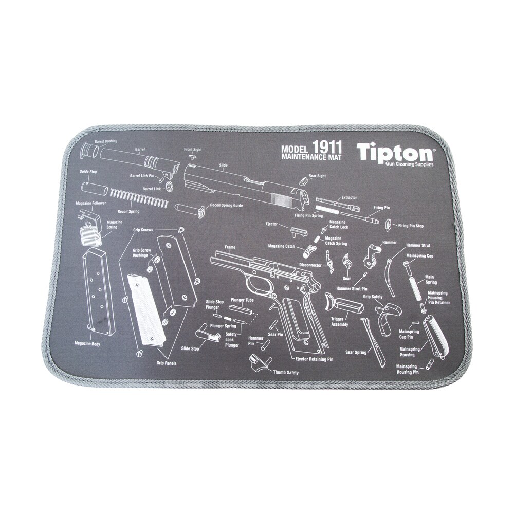 tipton 558680 maintenance mat black/gray neoprene top w/rubber back 11"x17" 1911 parts diagram Tipton 558680 Maintenance Mat Black/Gray Neoprene Top Sports South item 98856