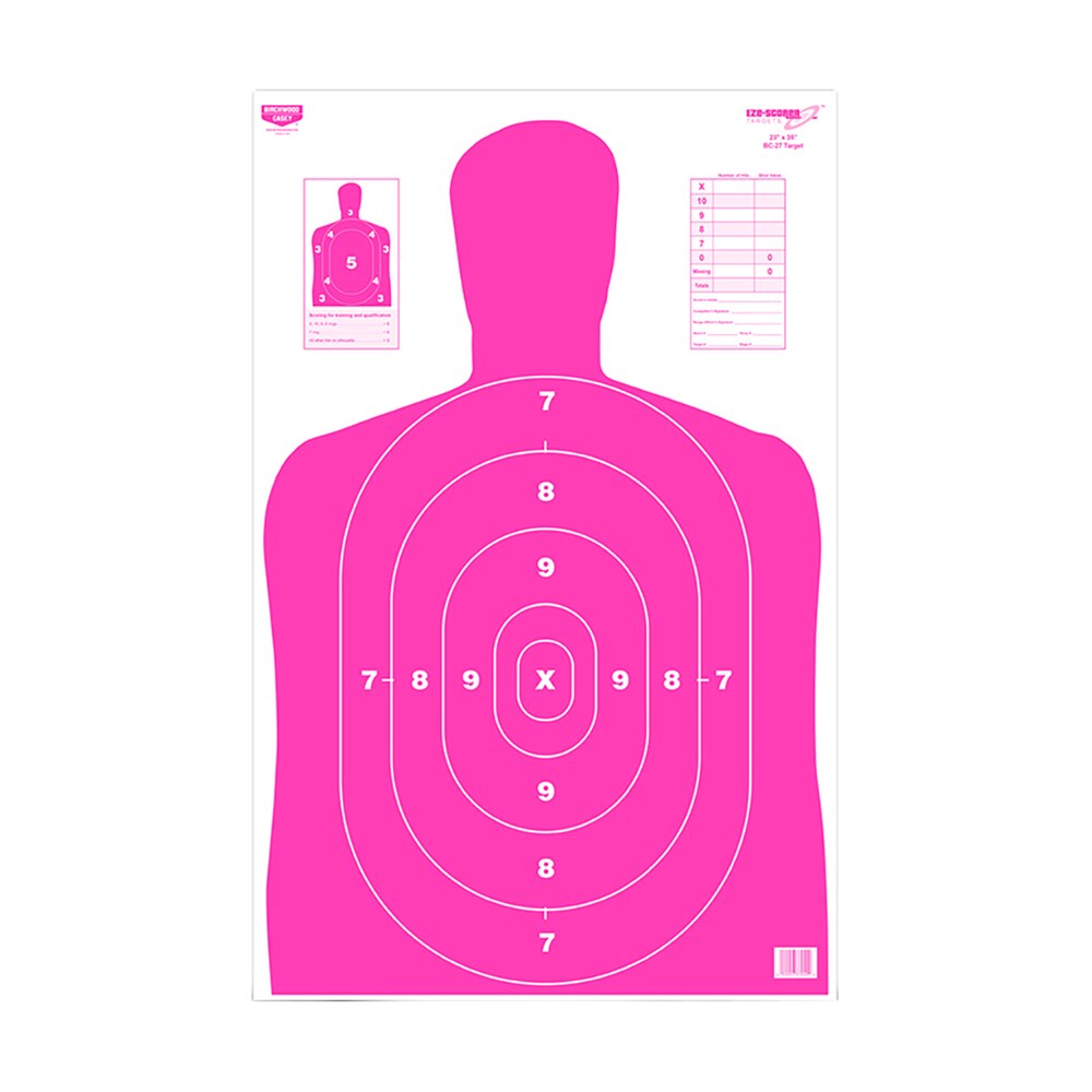 birchwood casey 37039 eze scorer silhouette paper 23" x 35" pink/white 5 pack Birchwood Casey 37039 EZE-Scorer Silhouette Paper 23" x 35" Pink/White 5 Pack Sports South item 99011