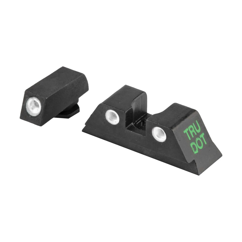 meprolight usa 102243201 tru dot sight set green tritium front/yellow tritium white rear sight compatible w/glock 17/17l/19/22/23 Meprolight USA 102243201 Tru-Dot Sight Set Green Tritium Front/Yellow Tritium White Rear Sight Sports South item 99124