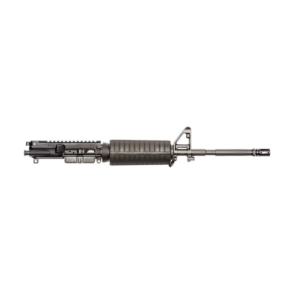 spikes stu5025m4s complete upper 5.56x45mm nato 16" black phosphate barrel, 7075 t6 aluminum black receiver, m4 double head shield handguard for m4 carbine Spikes STU5025M4S Complete Upper 5.56x45mm NATO 16" Black Phosphate Sports South item 99730