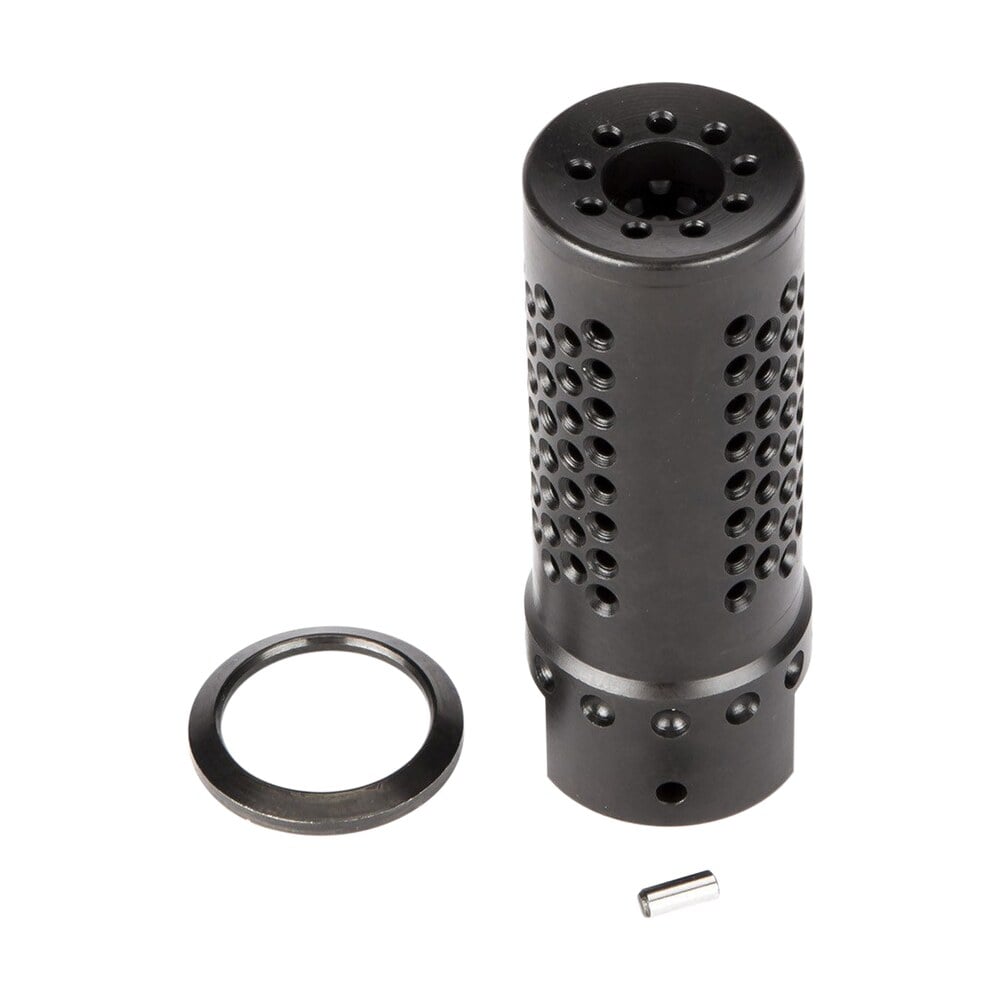 spikes tactical sbv1019 dynacomp extreme muzzle brake black nitride 416r stainless steel with 5/8" 24 tpi threads & 2.25" oal for 308 win Spikes Tactical SBV1019 Dynacomp Extreme Muzzle Brake Black Nitride 416R Stainless Steel Sports South item 99780